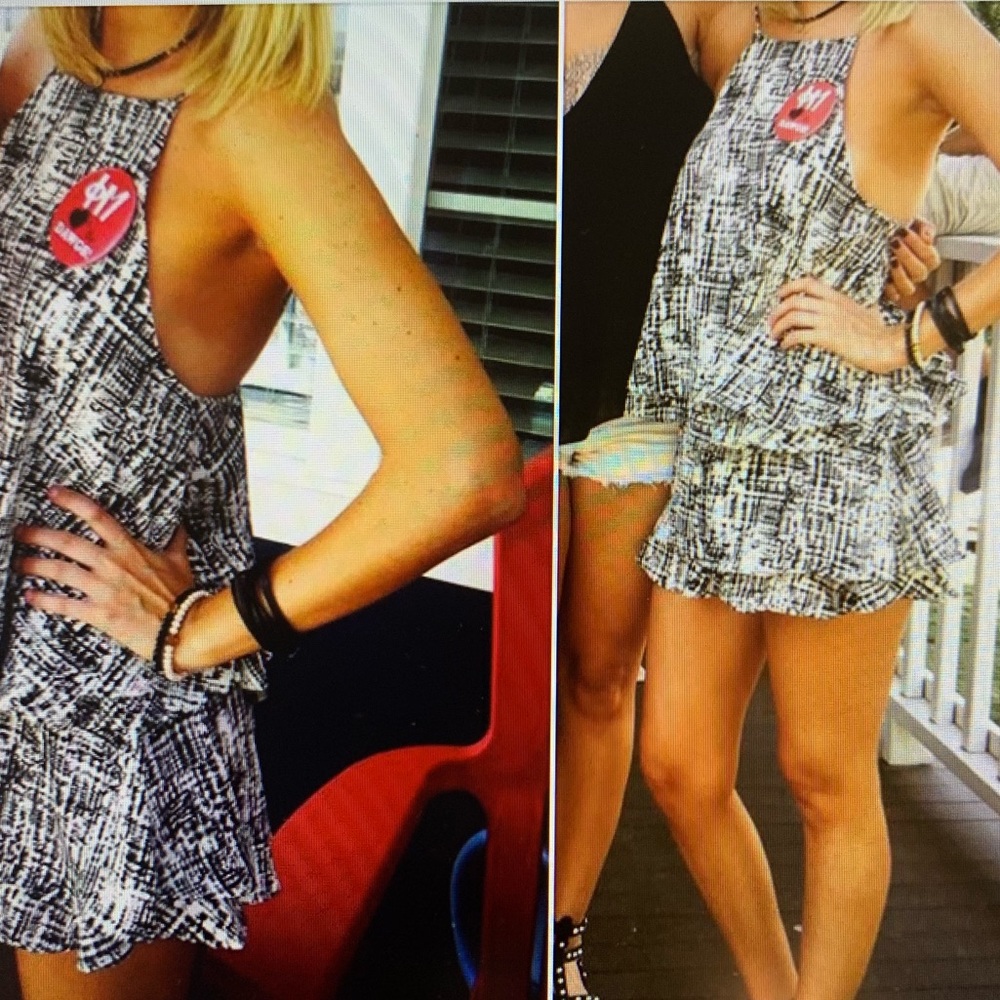 Black and White Short and Tank Set